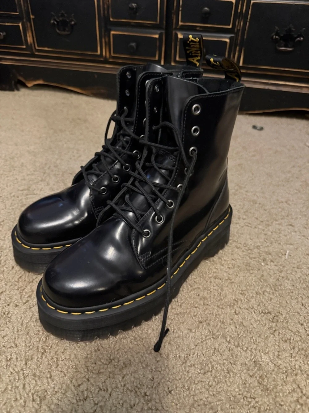 Dr Martens Jadon Platform Lace Up Boots